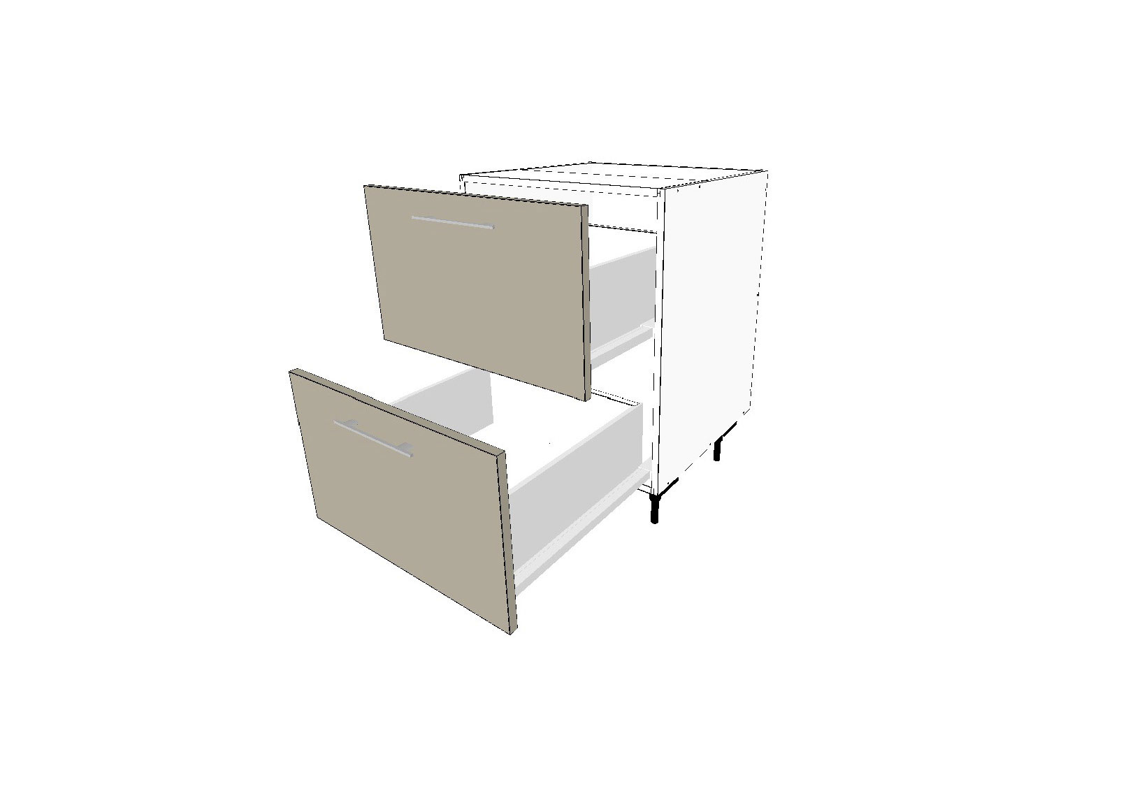 Base 2 Drawer - Standard - Image 2