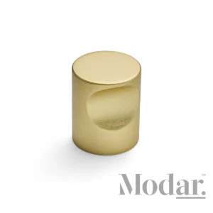 Modar Cylinder Knob Brushed Gold 25mm x 32mm