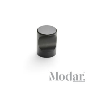 Modar Cylinder Knob Matt Black 18mm x 25mm