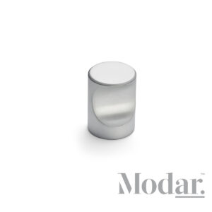 Modar Cylinder Knob Satin Chrome 18mm x 25mm